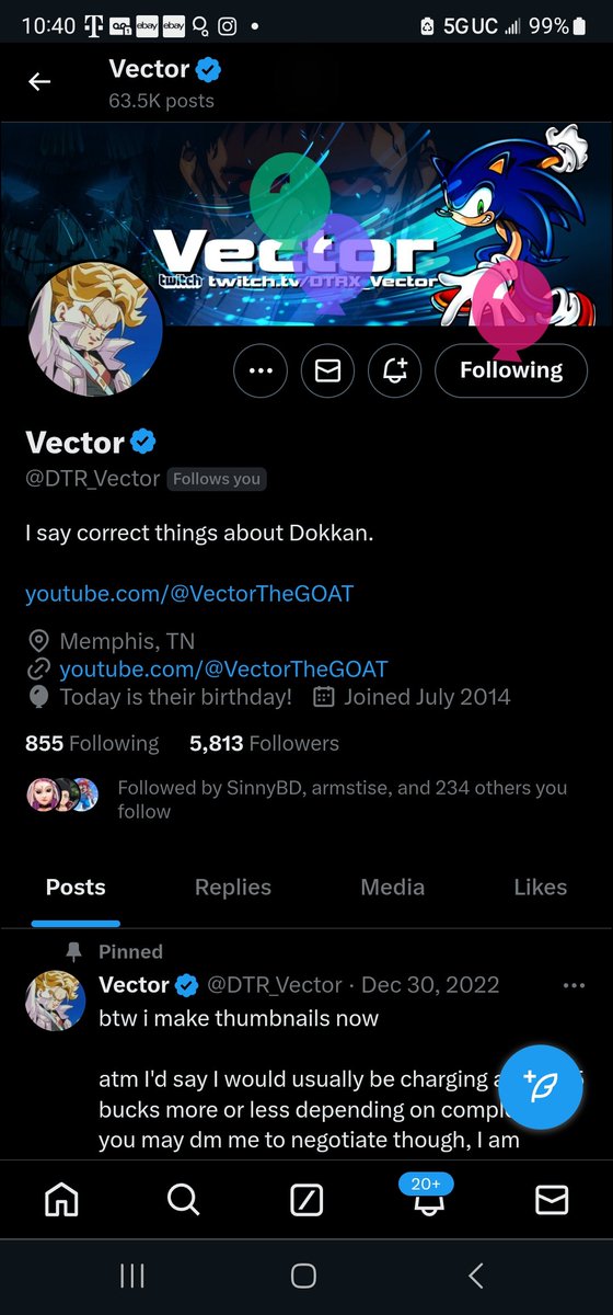 Happy Birthday to One of the best, the man a reason with his dokkan takes, a guy who isn't afraid to throw down in some dokkan debates, the Goat @DTR_Vector 
Happy Birthday Goat Enjoy your day.