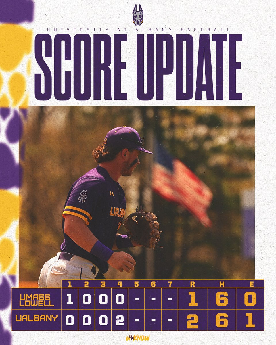 Great Danes hold the lead after 4 innings of action #UAUKnow