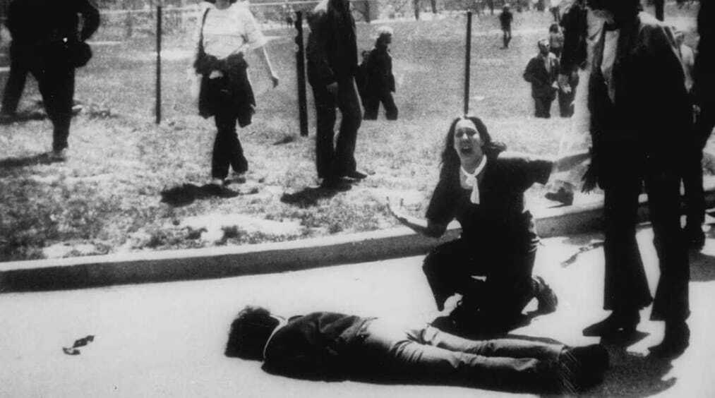 On this day in 1970, the Ohio National Guard killed four students & wounded nine during a rally against the Vietnam War at Kent State University. The violence of the US war machine always comes home.