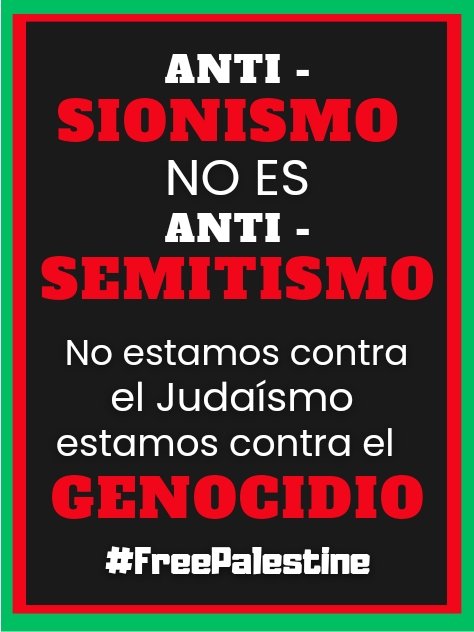 No estamos contra el Judaísmo, estamos CONTRA EL GENOCIDIO. #FreePalestine 🇵🇸🇵🇸🇵🇸