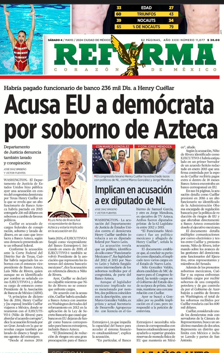 Si camina como pollo, tiene plumas de pollo y es allegado a Henry Cuéllar, pues, todo apunta a que es El Pollo. El señalamiento que va con el perfil de @MarcoGzzNL, cercano al Congresista acusado de corrupción que ha sido clave para @samuel_garcias 👉🏾 elnorte.com/pxtL5n