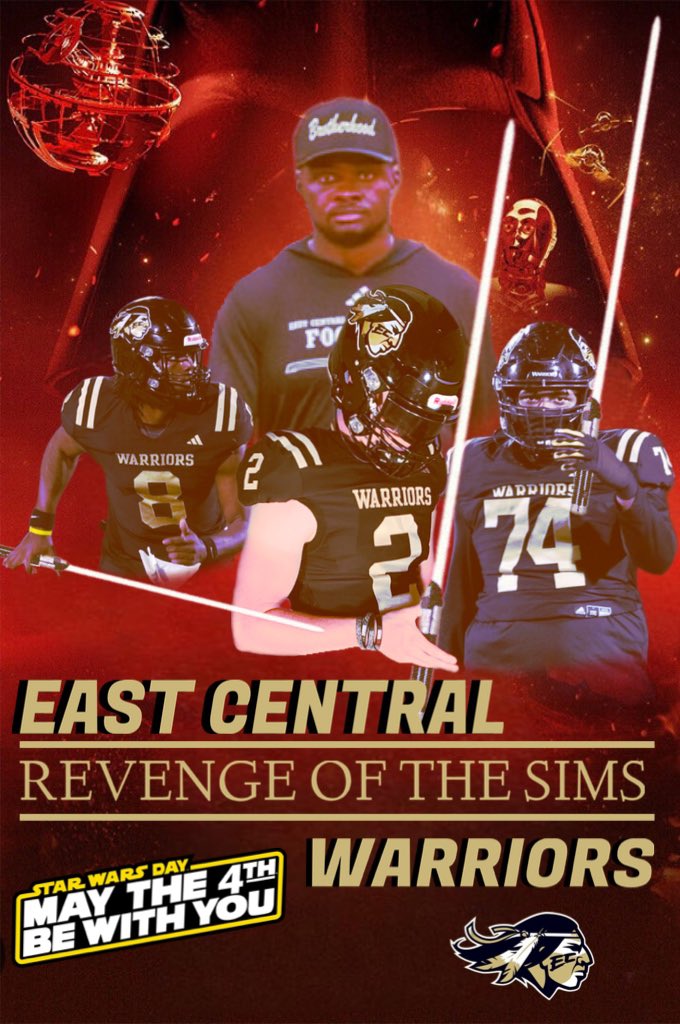 Happy Star Wars Day from East Central Football‼️🪐✨ #Maythe4thBeWithYou #BROTHERHOOD