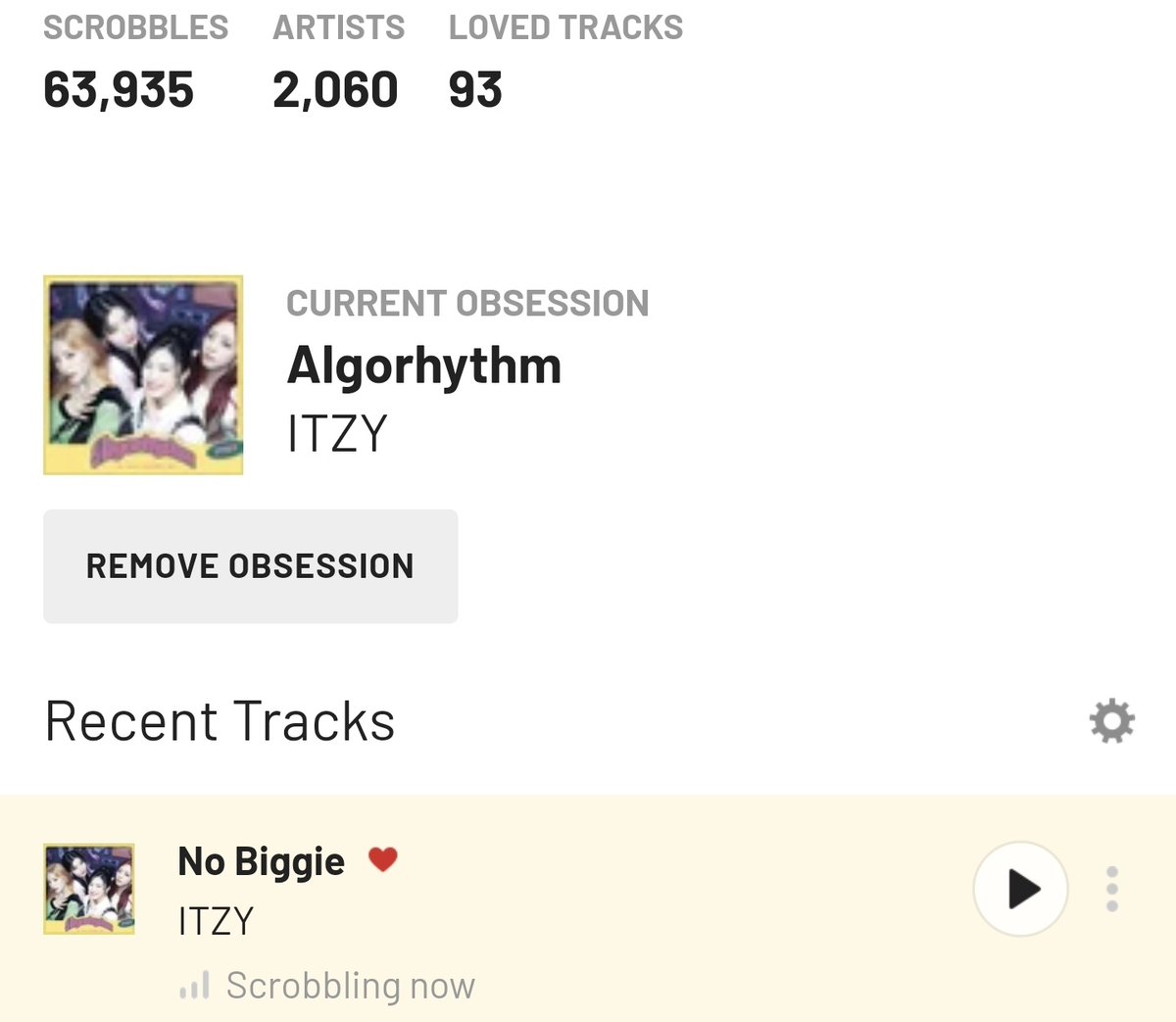 idk why lastfm lets me set algorhythm as an obsession when it's not even out yet hhwgwghwhhs