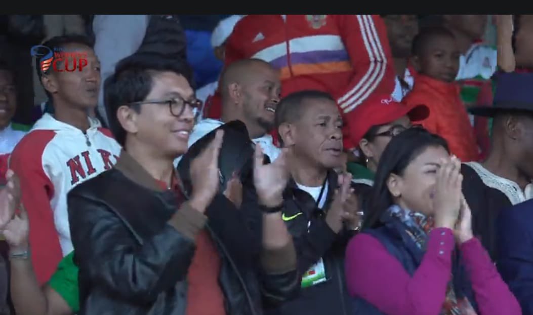Rugby Africa women’s cup championship 2024 The President of Madagascar and the first lady as well as the Minister of Youth and Sports were present to see game between Madagascar and Kenya @worldrugby @herbertmensahofficial @WorldRugby @OfficialKRU @MalagasyRugby