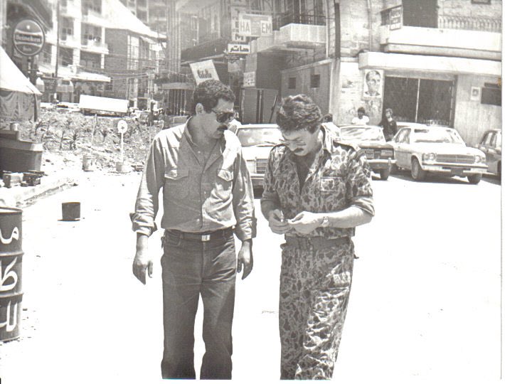 Joe Edde during the battle of Zahle, 1981.