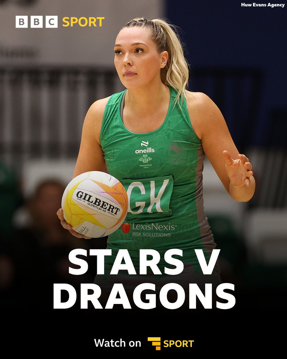 This is not one to miss! @cardiffdragons_ face fellow play-off hopefuls Severn Stars at 16:00 BST 🏐 Watch Severn Stars v Cardiff Dragons live on @BBCiPlayer and @BBCSport website and app 📲 #BBCNetball