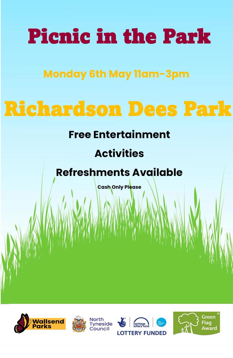 We're broadcasting live from Picnic in the park - bank holiday Monday 6th May 2024 12pm - 3pm. Grab your picnic blankets, folding chairs and slap on the sun screen. Enjoy the park like it was intended!! We will have bouncy castles, fun activities with Nature Makers