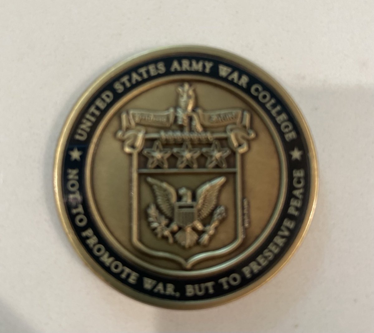 “Not to promote war, but to preserve peace” Much thanks to Army War College for hosting me today to talk AI and the future