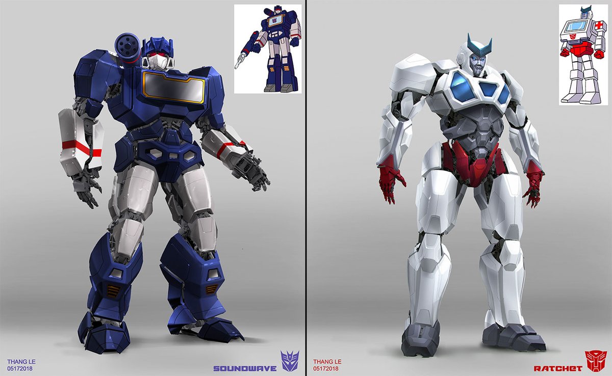 Unused Soundwave & Ratchet designs from Bumblebee. #Transformers