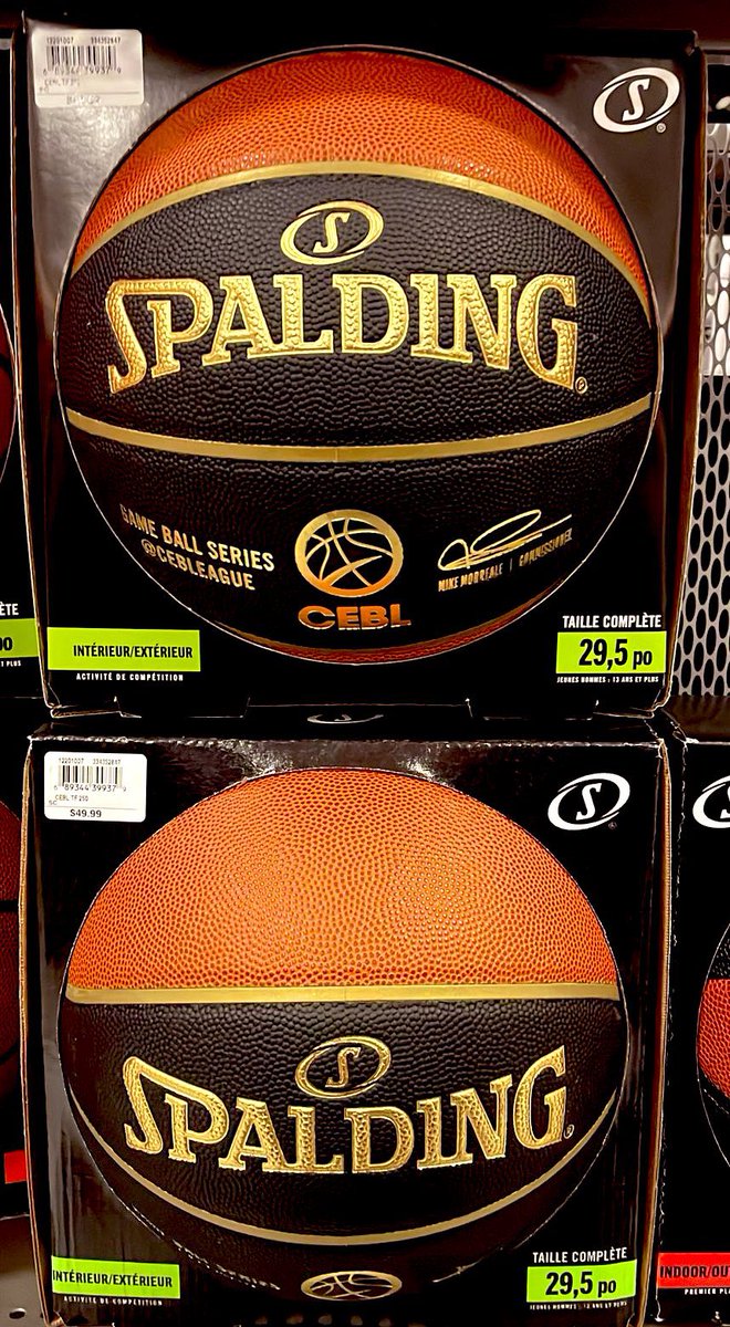 THIS IS NOT A DRILL ‼️ Official #CEBL @spalding balls are now available at select @SportChek stores 🔥 Head to your nearest store now and ask for availability 👀 #PullUp