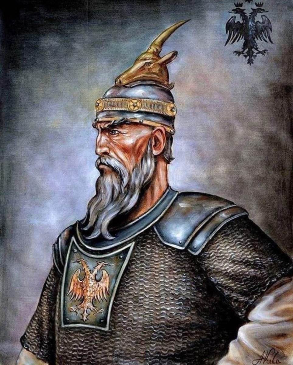 Serbian Kin Skanderbeg, the renowned ruler of teritory today's Albania, led his kingdom before the Albanian people migrated to the Balkans from Asia. #Albanian #History #kozojebi #Kosovo and #Metohija
