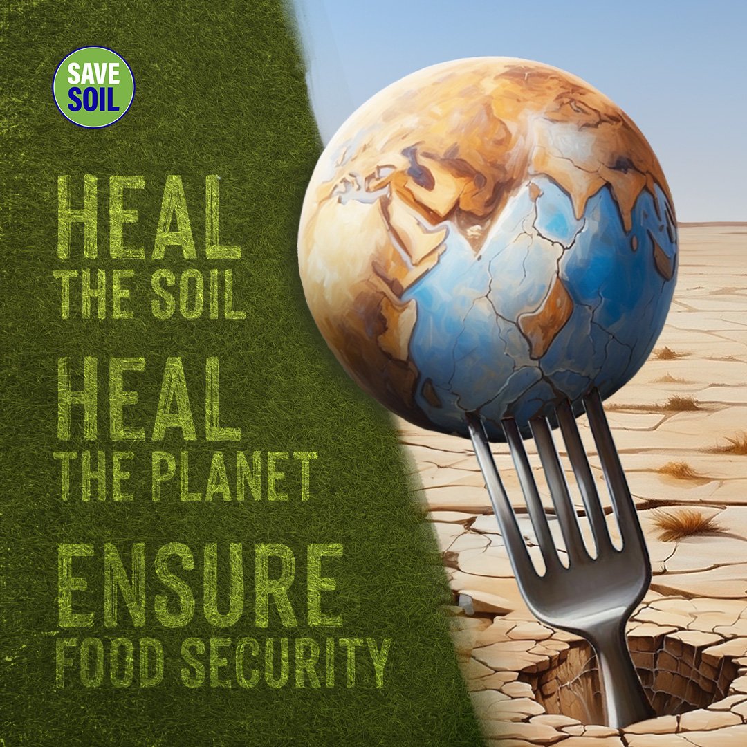 The soil is our body, the healthier he is the healthier we will be! 
#SaveSoilFixClimateChange 
#SaveSoilForClimateAction 
#ConsciousPlanet