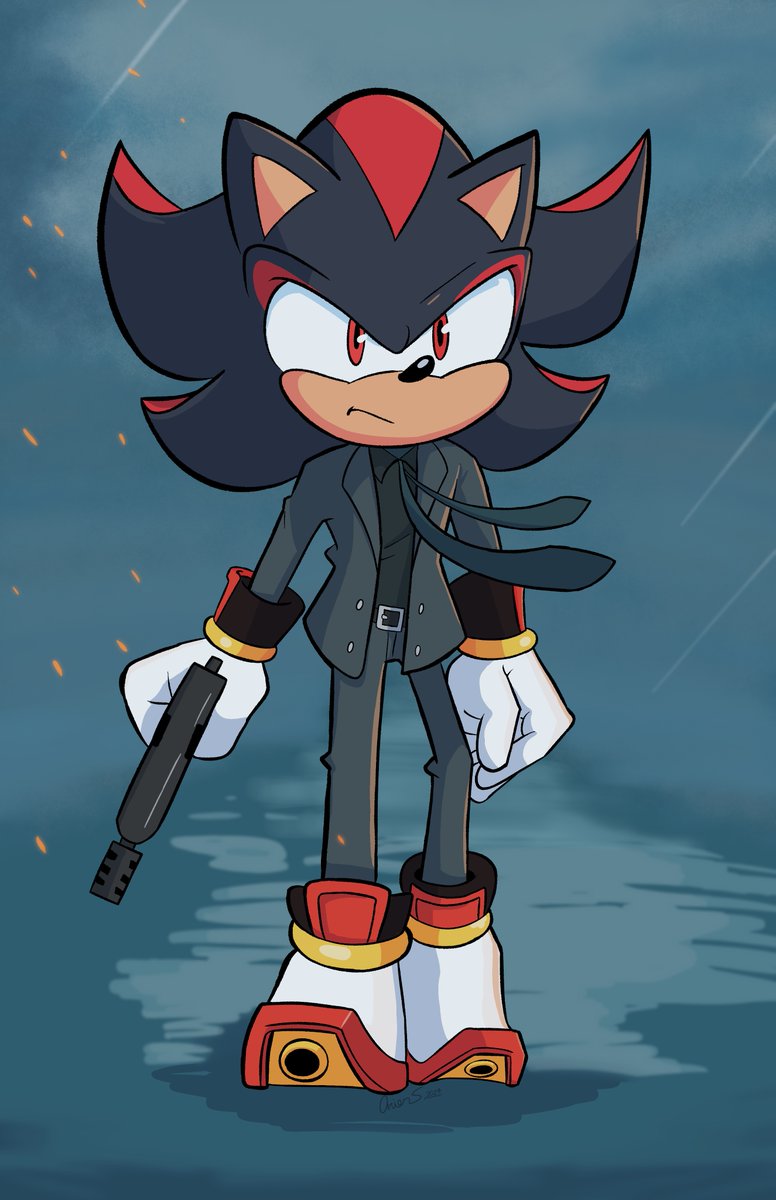 Shadow the Wick
started this around when Keanu was casted as Shadow, but got busy  with comics so little late with this.

#SonicMovie3 #ShadowTheHedgehog