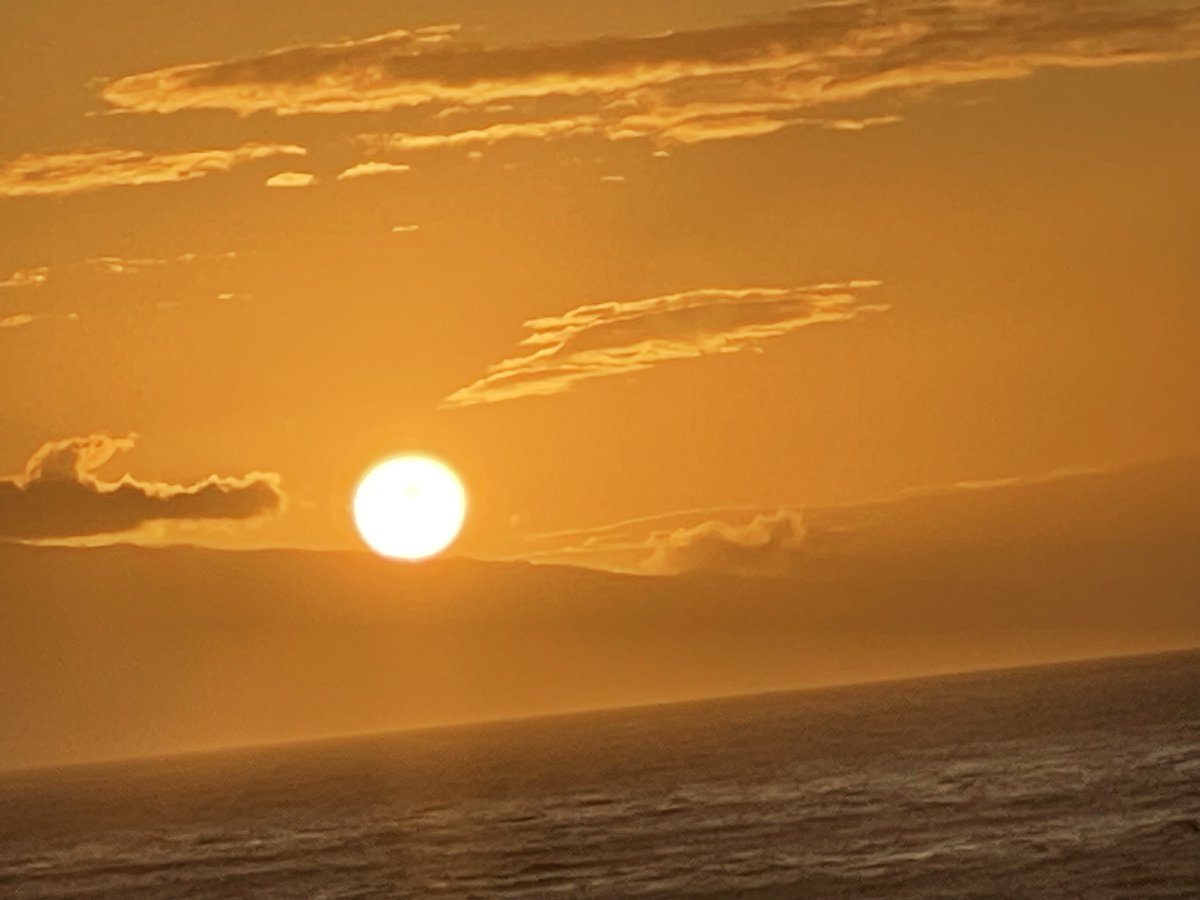 Sun touching Lanai and painting the sky