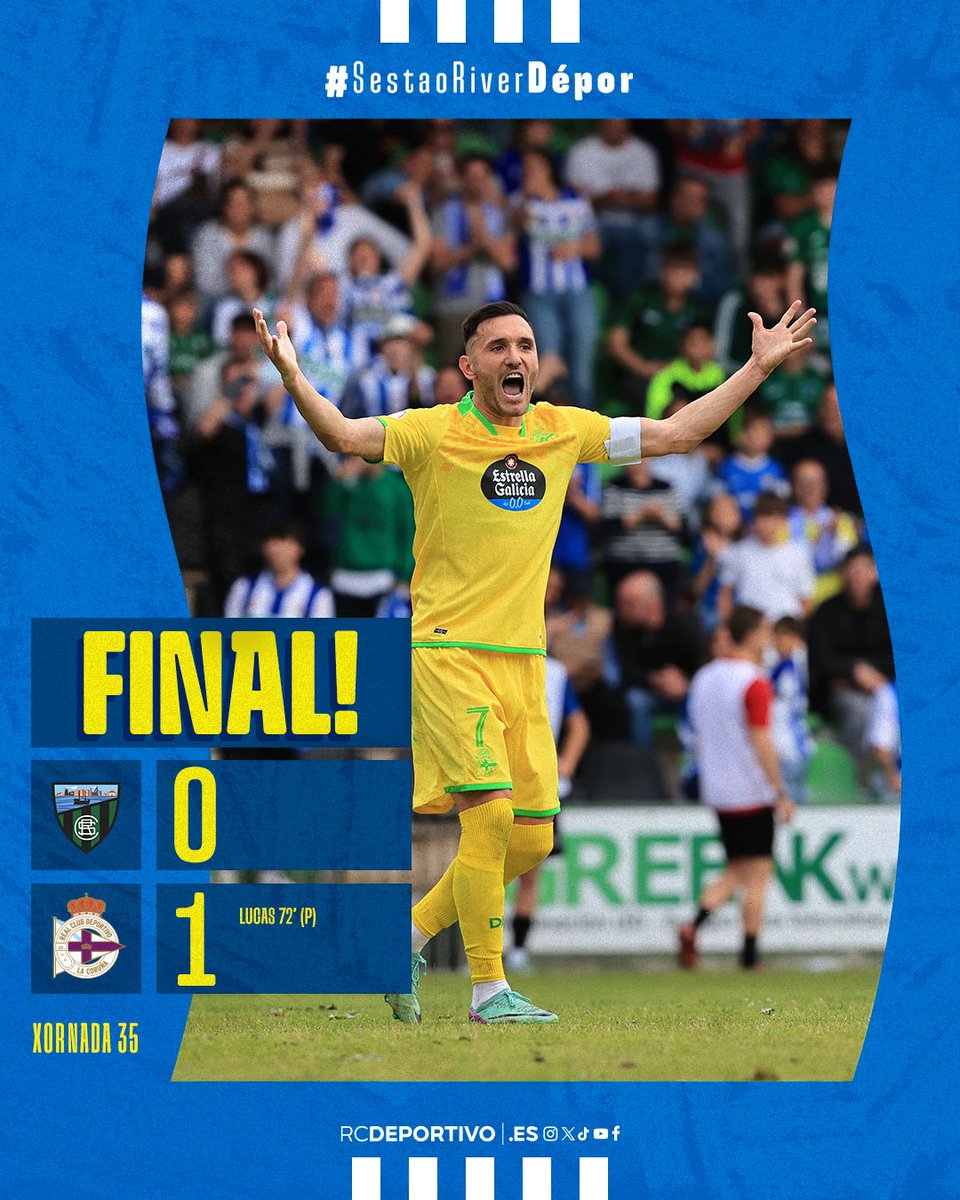 Fiiiiinaaaaal en Las Llanas! #SestaoRiverDépor 0-1! 🍍