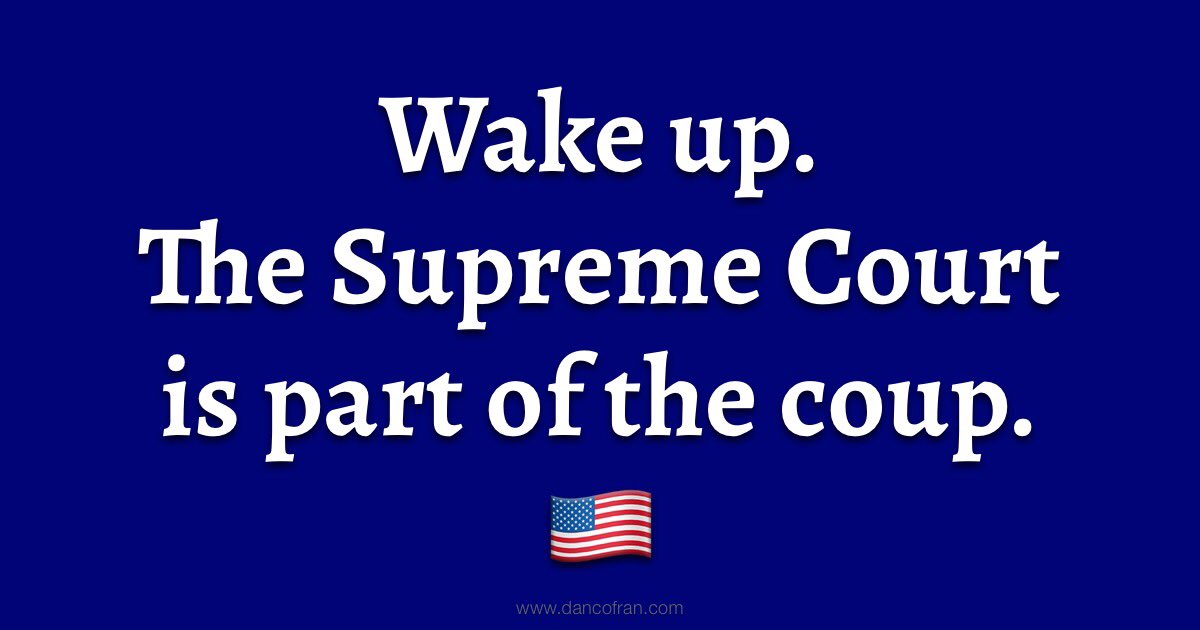 Each oppression has its collaborators, thinking they’ll get a seat at the table, but will end up on the menu. The Court will be surprised when Trump gelds them on their own “originalism” petard—no words in the Constitution empower them to void unconstitutional presidential acts.