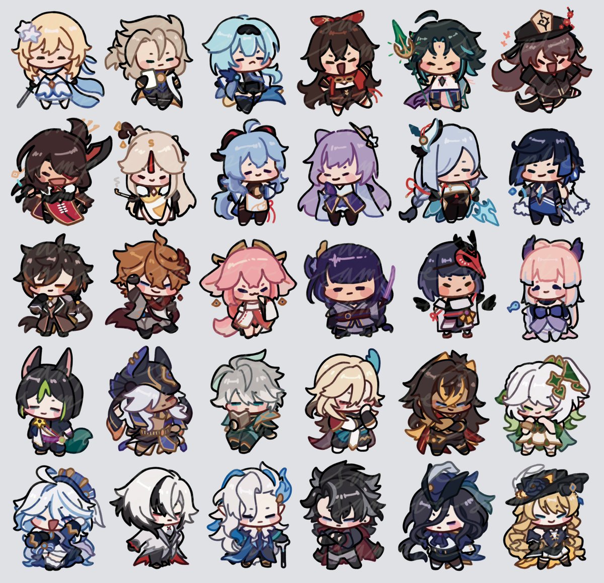 also scrunkled some of the genshin cast 👉👈