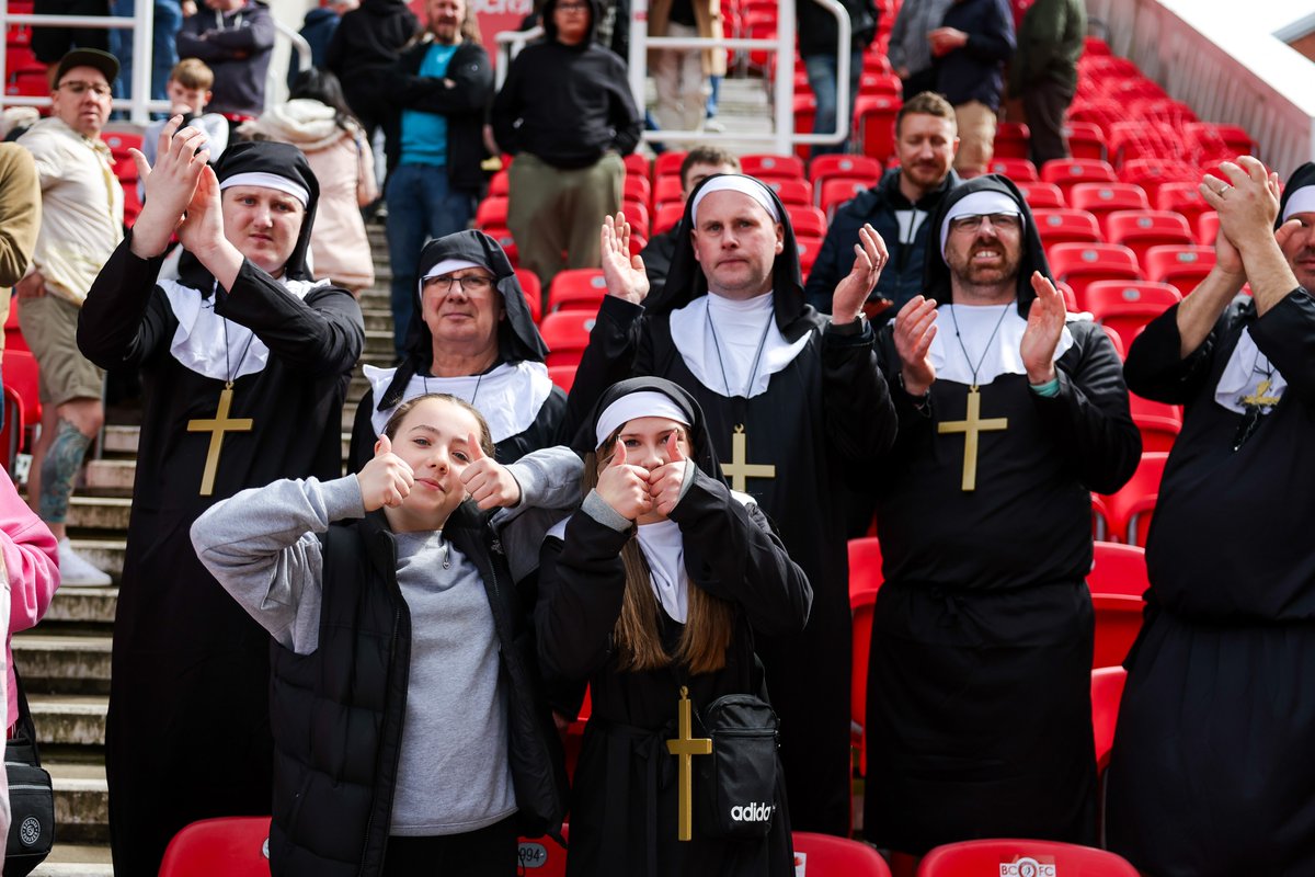 Some fantastic fancy dress in the away end today! 😅