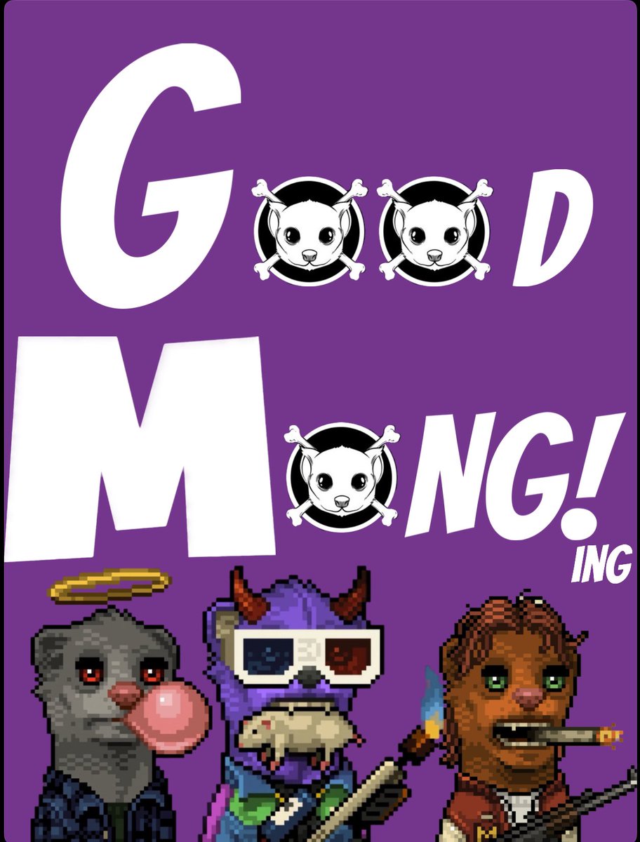 Did U know #GM means —>
Good $MONG ing!? 
Shout out to @D3M0NJAY for loaning out this awesome flame throwing, devil horned, 3D glasses styin’ $Hamstr #Hodling @mongs_nft 
If U want YOURS featured, drop a #GM along with your favourite below 
#MONGARMY 💜
#MONGLIFE
@mong_coin