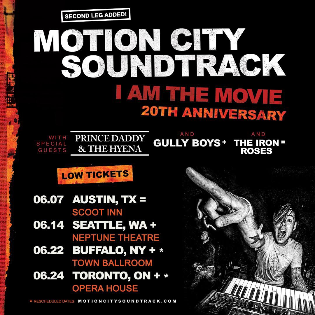 Tickets are getting low on these shows, don’t miss out! Tickets at motioncitysoundtrack.com #motioncitysoundtrack #tour #anniversary