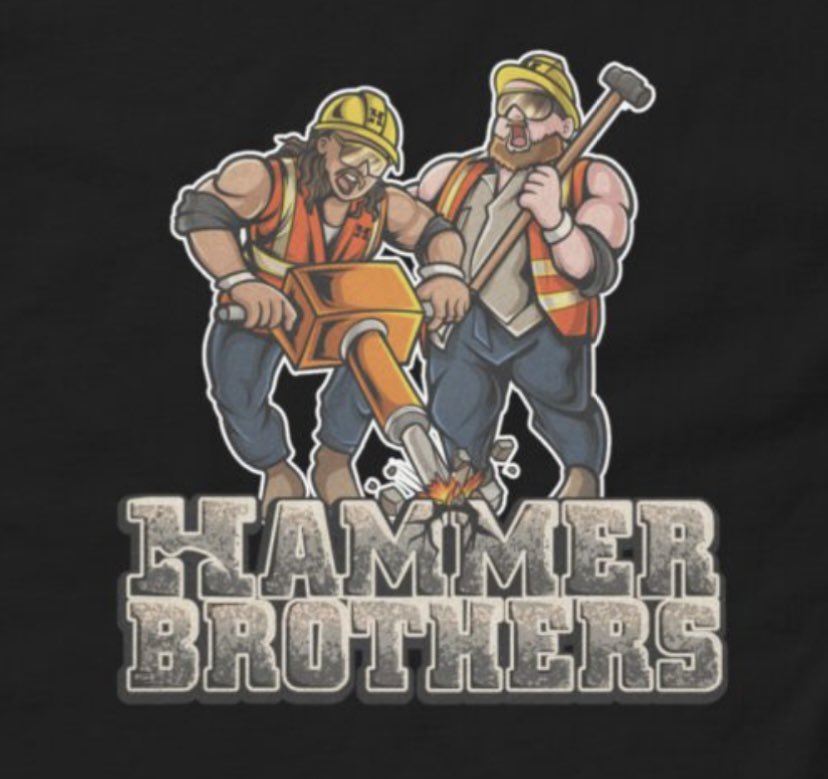 🚧NEW MERCH🚧 Our brand new shirt is now available on @BrainbusterTees Available in sizes S-5XL, Youth Sizes, Tanks, Sweatshirts & more! brainbustertees.com/wrestlers/hamm…