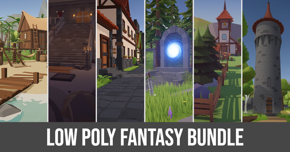 Hi fantasy fans! If you are creating fantasy game, this asset could be really helpfull!😇

Unity: u3d.as/36q0
Unreal: bit.ly/3wuf8yR
Itch: bit.ly/3y6TWzC

#Unity3d #UnrealEngine #lowpoly #assetstore #indiegamedeveloper #gamedevelopment #3d #rpggame