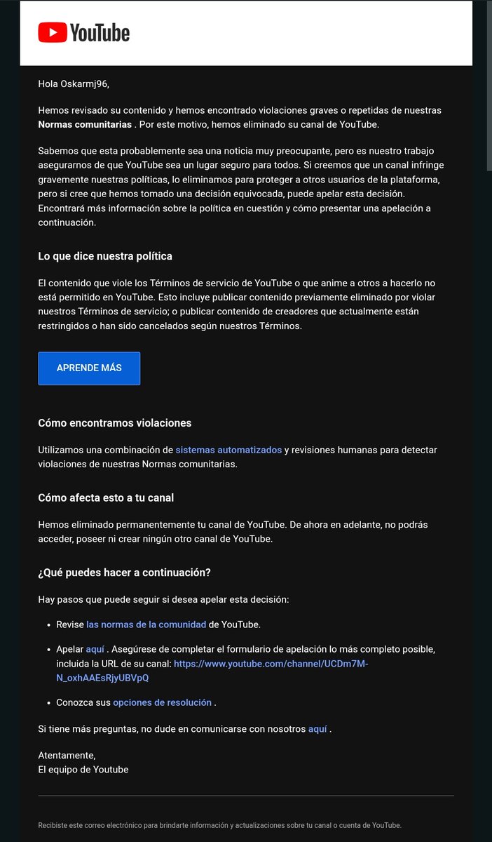 Te hackean @GoogleES @Google porque tienen una mierda de seguridad y encima @YouTube te elimina la cuenta sin yo hacer nada. 

Vaya vergüenza.