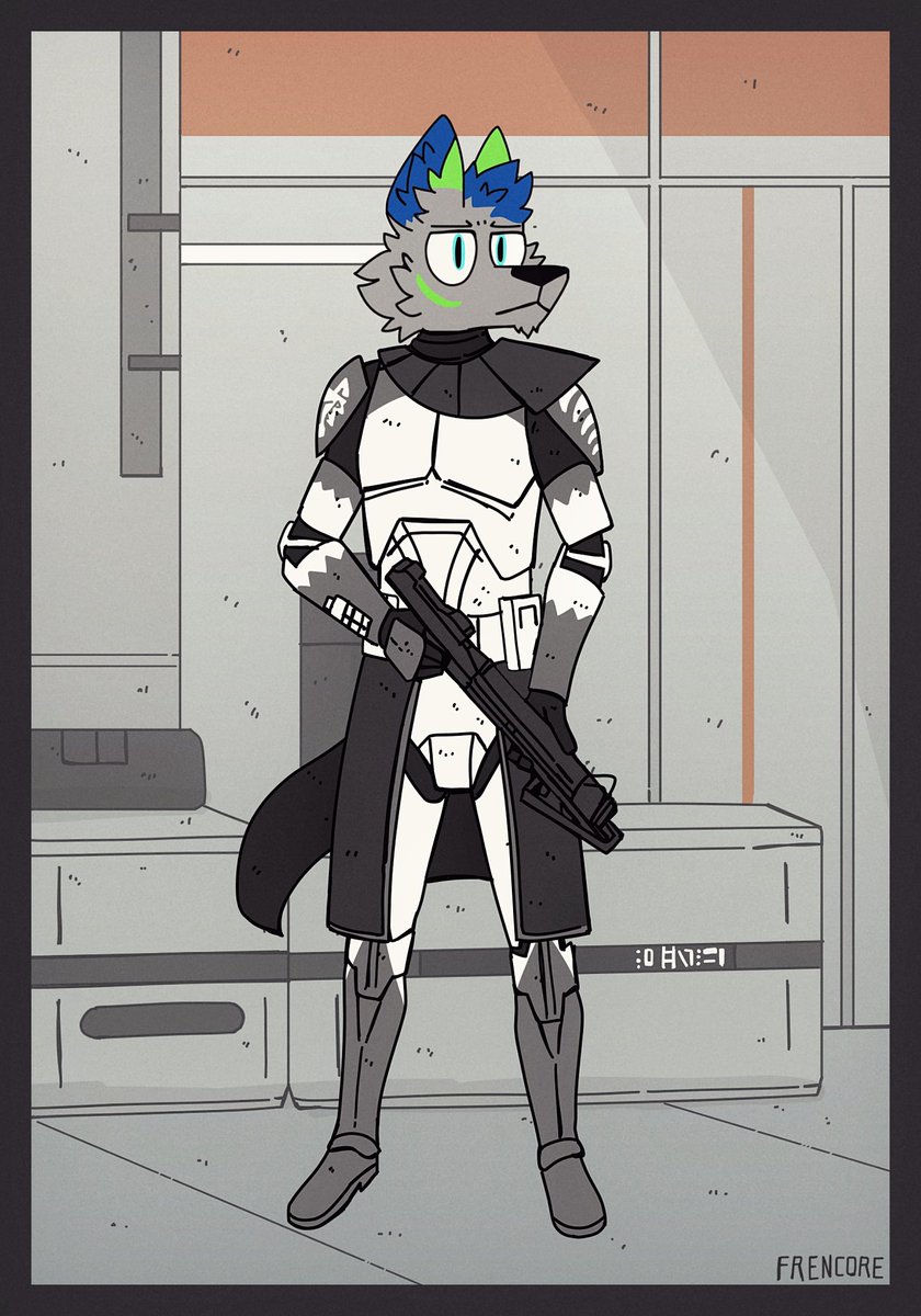 May the 4th be with you…
Art of my sona from a Trooper to an Officer in the 104th Wolfpack
-
-
-
-
(Credit 🎨: @FreneticWolf )