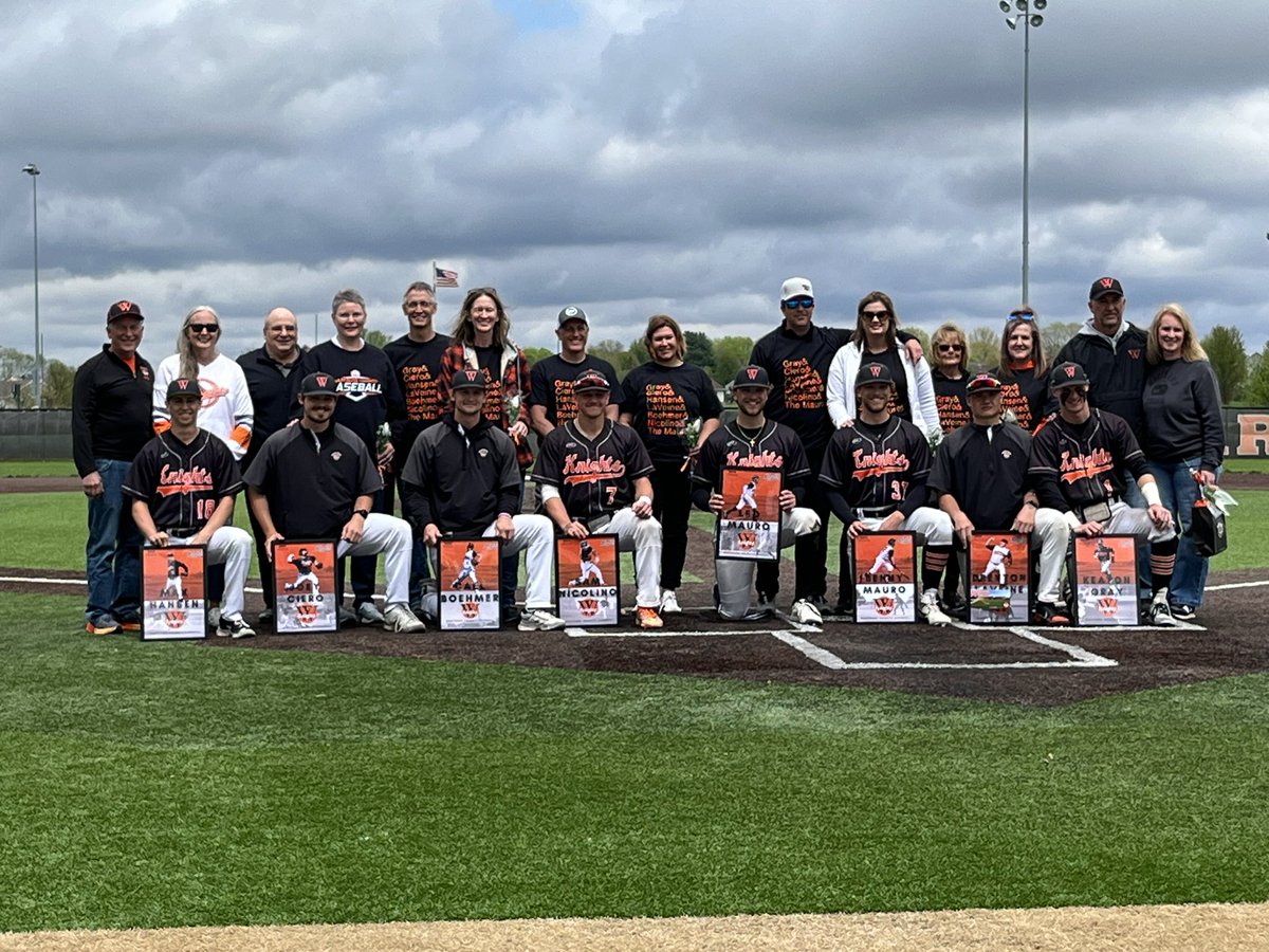 Today we honored our 9 seniors before the game!