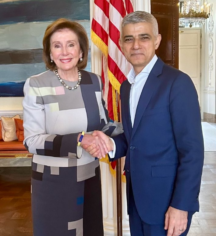 Nancy Pelosi recently visited London. Was she advising Khan on how to win an election or steal one? Clews now LIVE on dlive.tv/unitynews