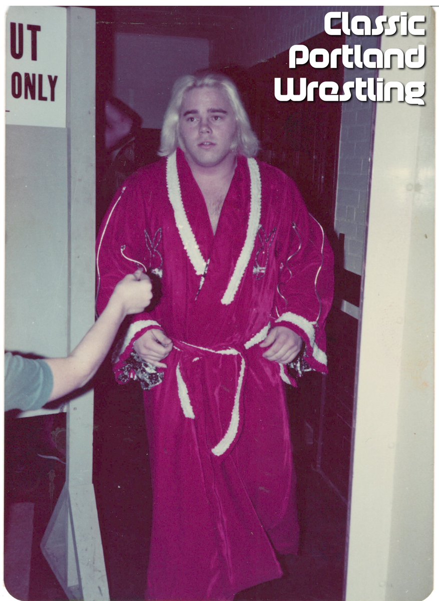 Buddy Rose leaving the dressing room at the JM Perry institute in Yakima, WA around roughly ‘76/‘77. Photo by friend Merlin #portlandwrestling #nwawrestling #playboybuddyrose #buddyrose #yakimawa #donowen #portlandsportsarena #nwa