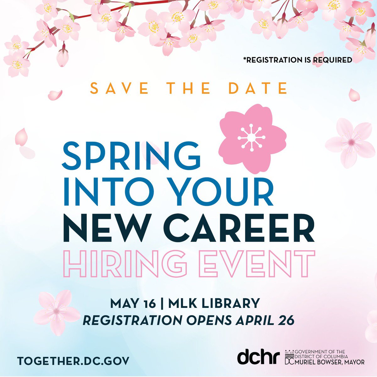 Are you ready to take the next step in your career? Prepare your resume and practice your interview skills, because @dchrdc's spring hiring event is just around the corner.🌷 Register➡️dchr.dc.gov/joinourteam