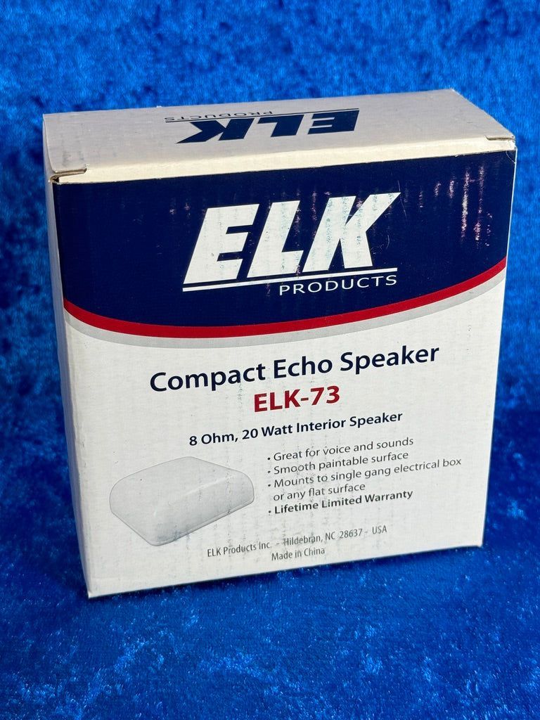 Check out the new Elk ELK-73 Compact Echo Speaker with Surface Mount Enclosure! Only $27.79! 5 in stock! #Elk #SmartHome #EchoSpeaker #HomeAutomation #Tech buff.ly/3w57Dyt