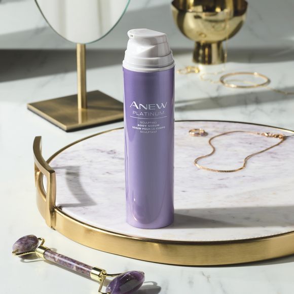 Anew Platinum Sculpting Body Serum -- Help boost your skin’s moisture and visibly improve skin elasticity for a smooth, full-body lift. Formulated with effective anti-aging ingredients. #AvonBodySerum #AvonSkincare #AntiAging #AvonRep @avoninsider avon.com/repstore/pamwa…