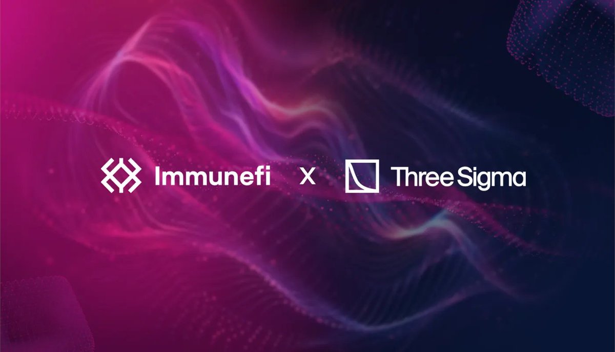 🤝🏻 @ImmuneFi has established a partnership with @ThreeSigmaxyz, a blockchain engineering and auditing firm.

🛡️ #Immunefi and #ThreeSigma combine their expertise to offer customers exclusive solutions designed to enhance security and reinforce their blockchain ecosystems.

🔽…