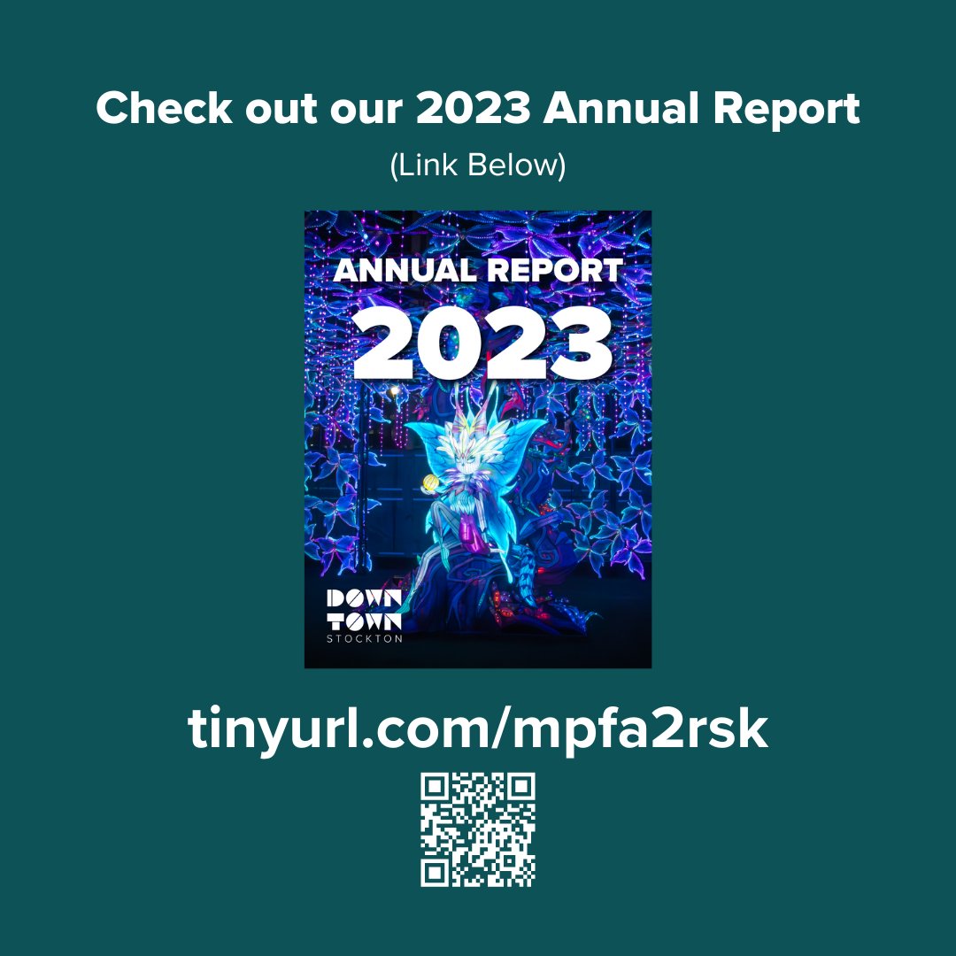 Check out our 2023 Downtown Stockton Annual Report (link below).

#downtownstockton #stocktonca #downtown #annualreport #sanjoaquincounty
downtownstockton.org/wp-content/upl…