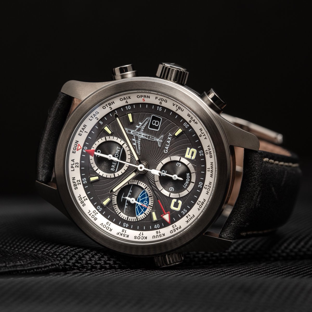 Designed by the 312th Airlift Squadron, the Bremont ALT1-WT C-5M Aircrew Watch. This watch is available exclusively to current and past USAF C-5M Aircrew members. To enquire, please contact military@bremont.com #Bremont #Watches #USAF #312thAirlift #C-5M