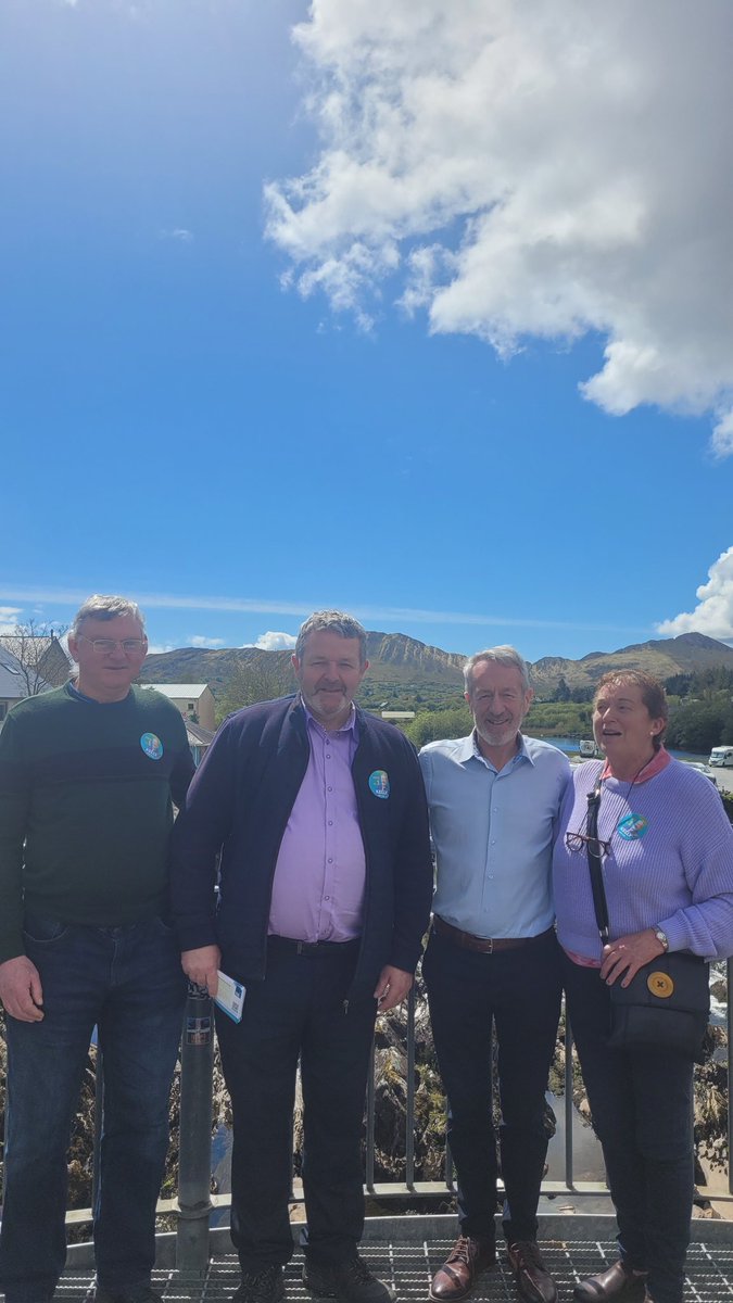 The campaign continues on a beautiful day in the beautiful ring of Kerry.

Nice to be on home turf in Kerry, visiting Kenmare and Sneem with Local Election Candidates Teddy O’Sullivan Casey and Tony Donnelly.

Two brilliant candidates I hope get over the line 💪