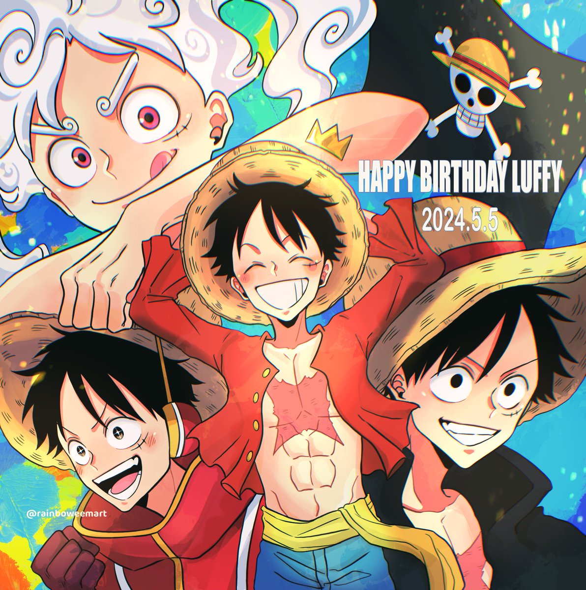 Happy Birthday Luffy!! 🎉🎉
Our future pirate king 👑❤️

#ルフィ誕生祭2024
#LuffyBirthday2024
#ONEPIECE #ルフィ
