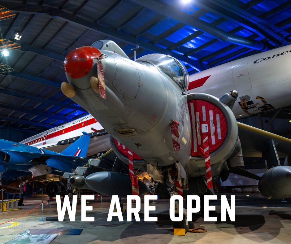 What do you have planned this bank holiday weekend? Fleet Air Arm Museum will be open on Bank Holiday Monday 6 May 2024. The museum will operate under the usual opening hours of 10am – 4:30pm with a last entry time of 3pm.