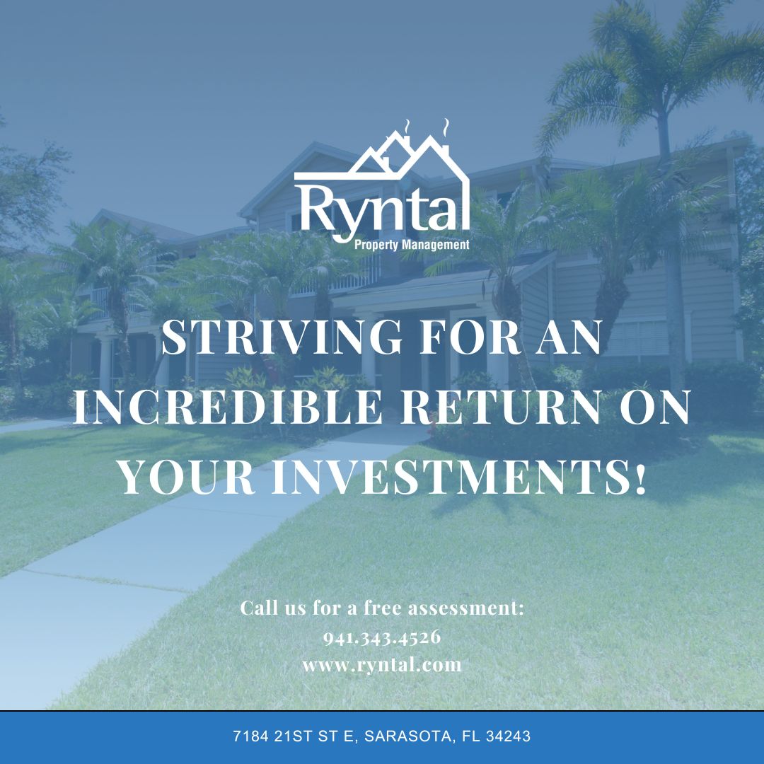 #investors #owners #SarasotaCounty #ManateeCounty #HillsboroughCounty #PascoCounty #CharlotteCounty  
#Ryntal #PropertyManagementPros #LocalMarketExperts #GrowingStrong #ryntal #ryntalllc #ryntalpropertymanagement #rentalnearme #rent #services #ROI #investment #local #realestate