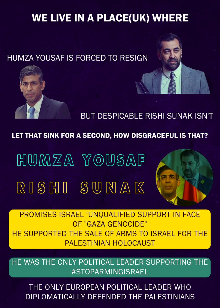 Youssef was the only European leader who gave diplomatic support to the Palestinians!

#HumzaYousaf
#scottishIndependenceASAP
#RishiSunak
#GazaWar
#scottishindependence2024