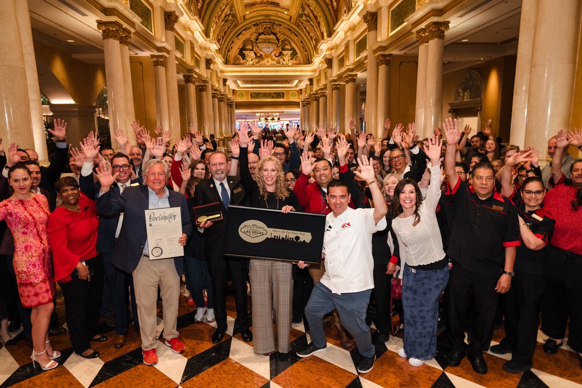 ✨ The Venetian Resort received a proclamation and the Key to the Strip from Clark County Commissioner Tick Segerblom. May 3rd will forever be known as The Venetian Day! ✨