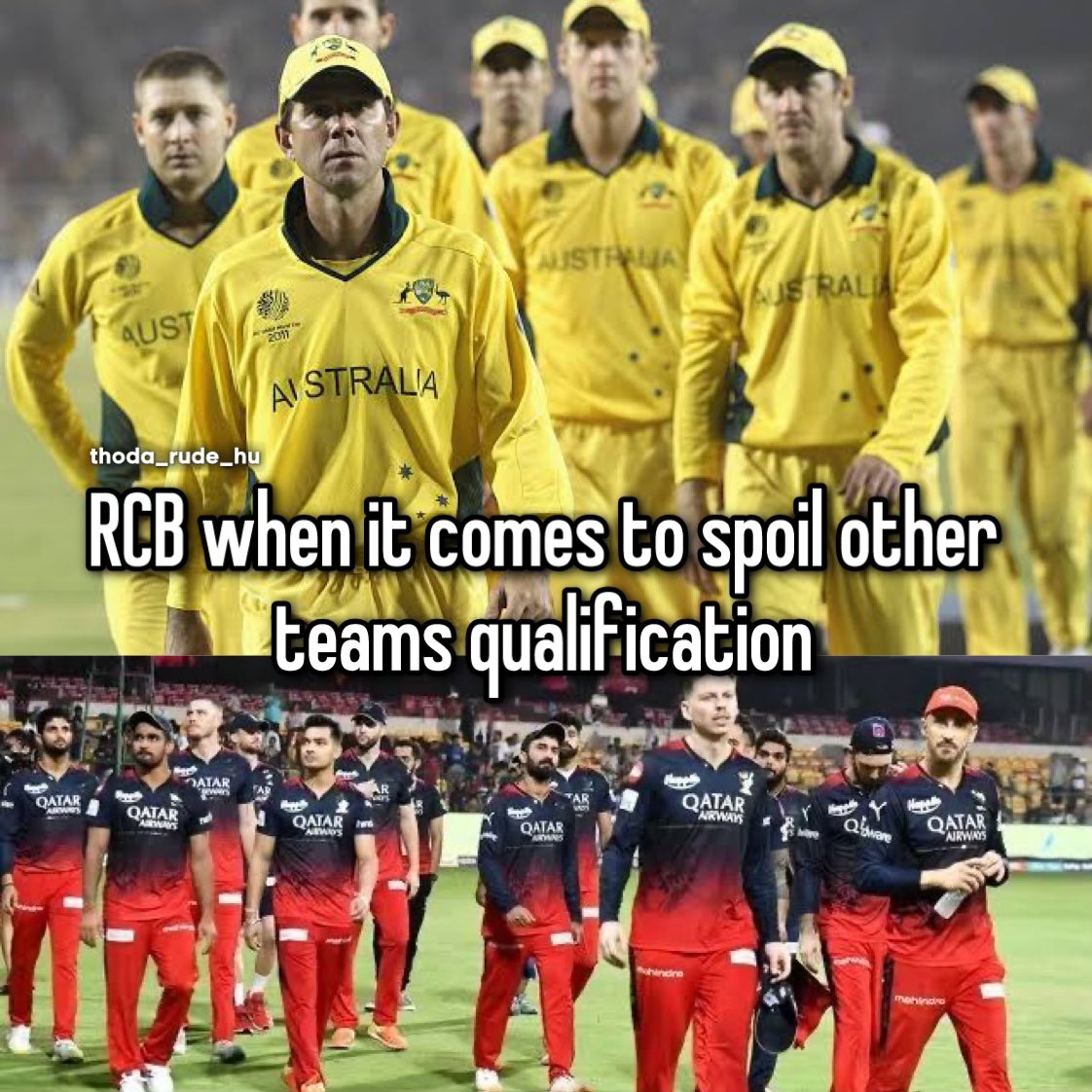 Just RCB things #RCBvGT