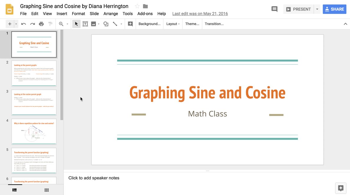 Get your math groove on with this exciting group activity on graphing Sine and Cosine guided by @mathdiana! 🤓📊
docs.google.com/presentation/d…
#googlemath