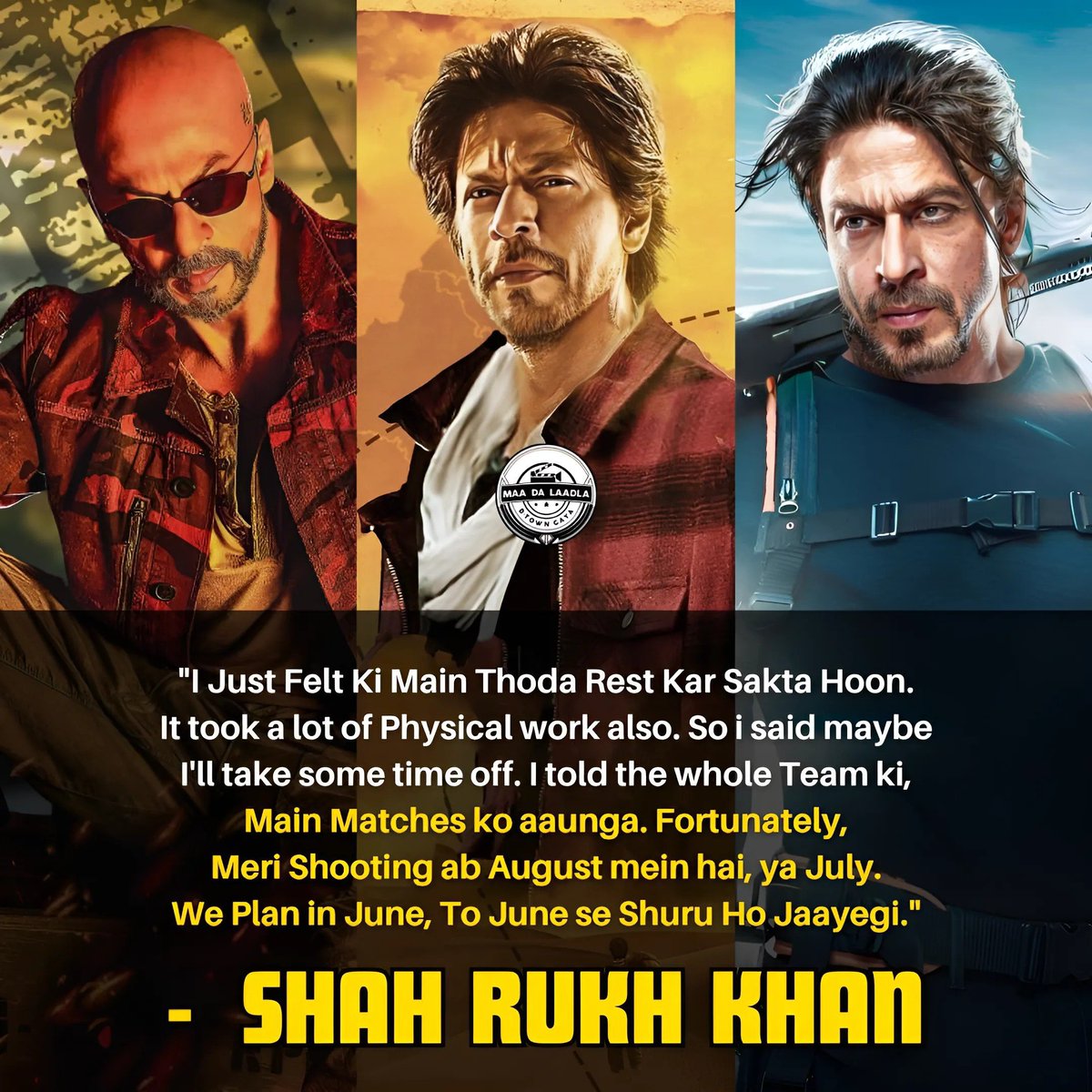 #ShahRukhKhan confirms that he begins shooting for his next film in July or August 2024. The movie he's referring to is #SujoyGhosh's action-thriller, #King, produced by #SiddharthAnand. 🔥🔥🔥