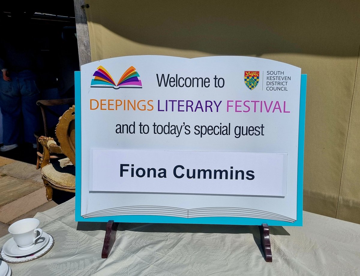 Such a joyous time at the Deepings Lit Fest today, which is now a firm favourite. We were looked after so wonderfully with a delicious lunch on the terrace, tea & cake, and a fantastic & engaged audience. Hats off to Veronica for stepping in to chair. Thank you for having me.