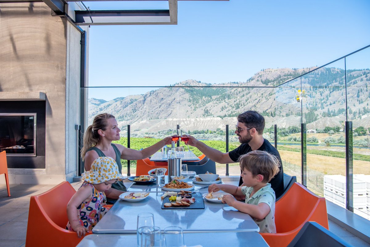 Cheers to spring at the Terrace Restaurant! 🥂 Opening today at <a href="/MonteCreekWine/">Monte Creek Winery</a>, the Terrace offers splendid outdoor dining with a menu crafted from local ingredients, and paired with their finest wines. Book a reservation to begin sipping!

📷 Mary Putnam |  #KamloopsWineTrail