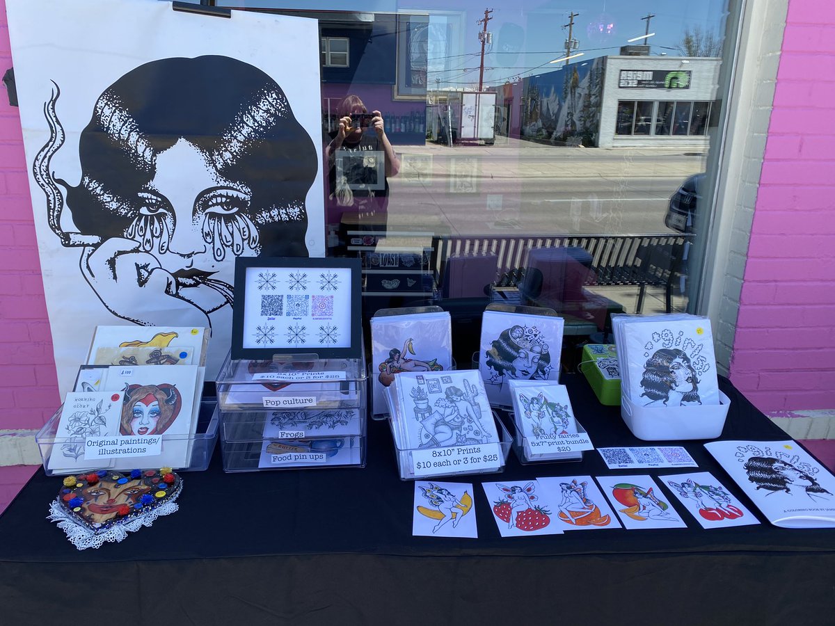 Denver - im selling art in front of Phoenix tattoo on south broadway! Come say hi :-)