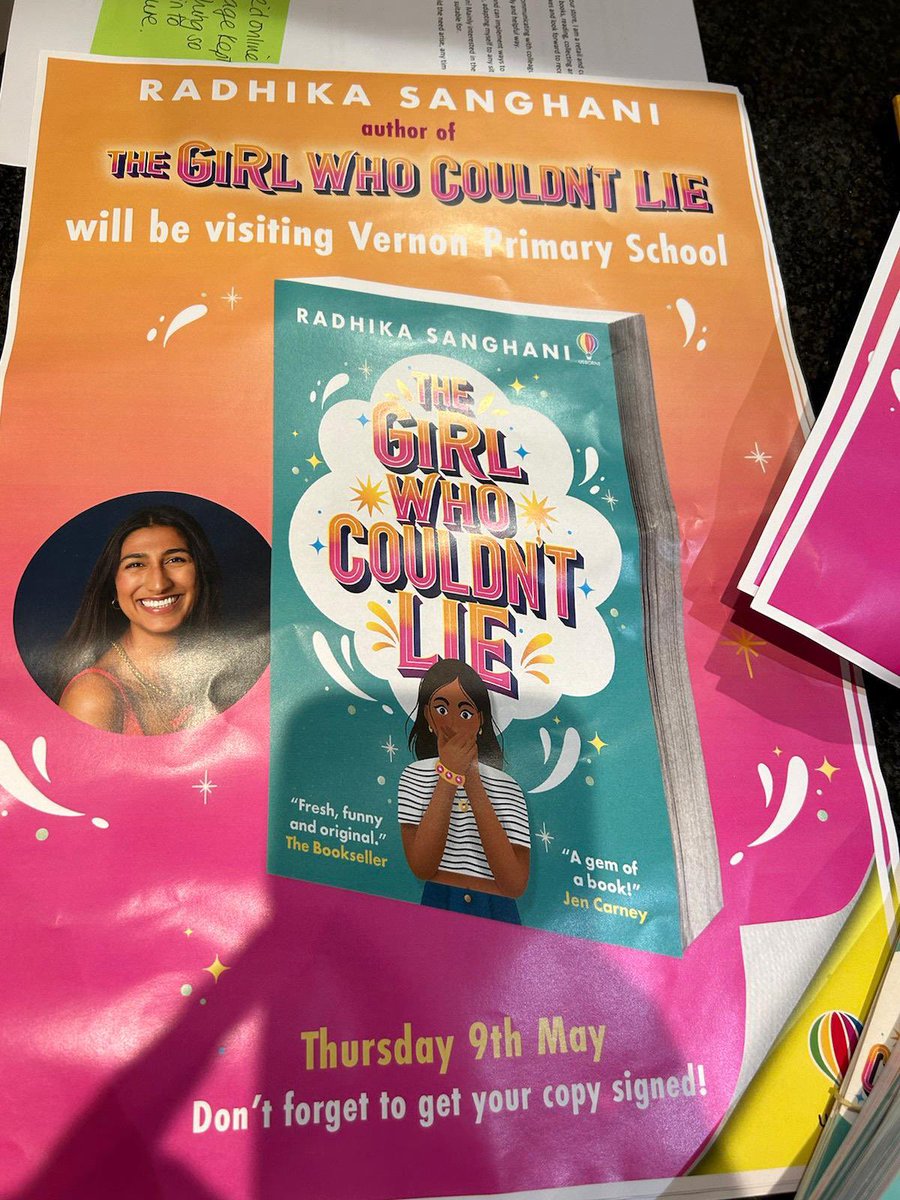 Simply books in Bramhall are preparing for our exciting visit next week by author Radhika Sanghani! Our years 4, 5 and 6 children can’t wait to meet Radikha and find out all about her new book! @radhikasanghani @clpe1 @Usborne